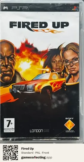 Fired Up PlayStation Portable, PAL box front
