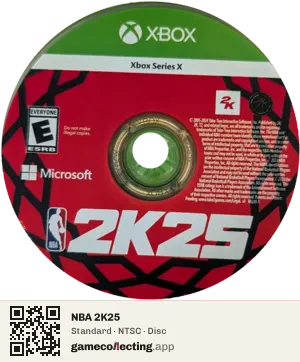 NBA 2K25 Xbox Series X, NTSC disc
