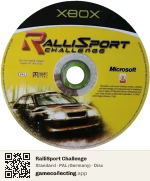 RalliSport Challenge Xbox, PAL disc