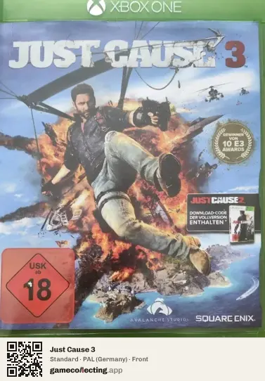 Just Cause 3 Xbox One, Germany box front