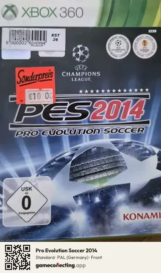Pro Evolution Soccer 2014 Xbox 360, Germany box front