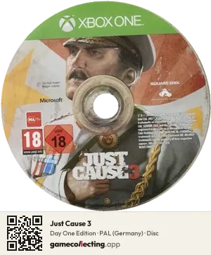 Just Cause 3 Xbox One, PAL disc