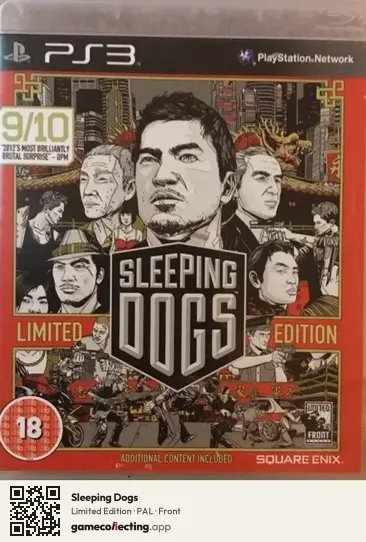 Sleeping Dogs PlayStation 3, PAL box front