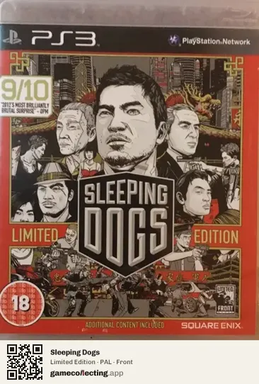 Sleeping Dogs PlayStation 3, PAL box front