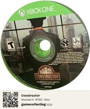 Constructor Xbox One, NTSC disc