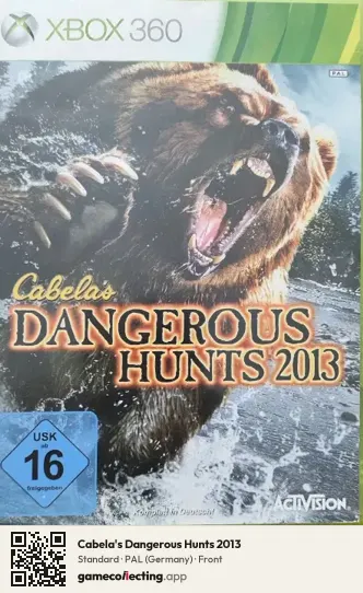 Cabela's Dangerous Hunts 2013 Xbox 360, Germany box front