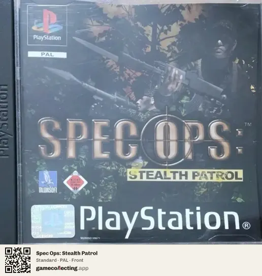 Spec Ops: Stealth Patrol PlayStation, PAL box front