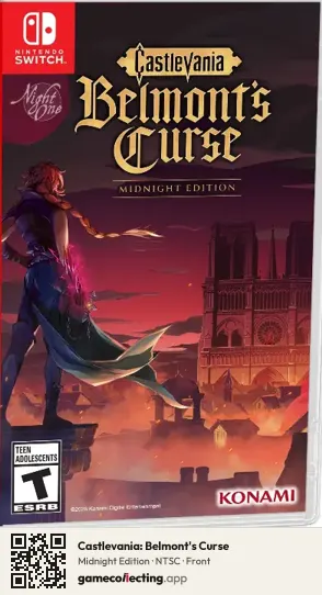 Castlevania: Belmont's Curse Nintendo Switch, NTSC box front