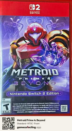Metroid Prime 4: Beyond Nintendo Switch 2, NTSC box front