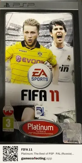 FIFA 11 PlayStation Portable, Russia box front
