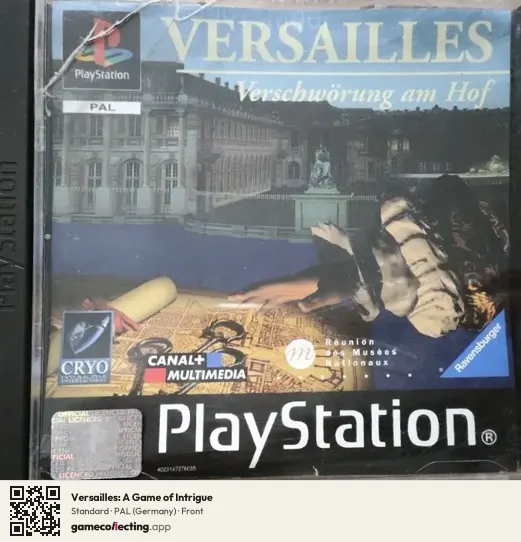 Versailles: A Game of Intrigue PlayStation, Germany box front
