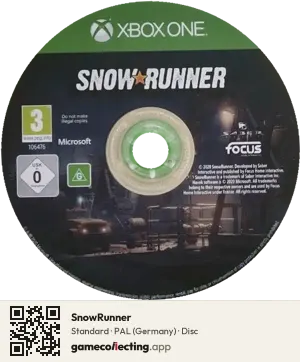 SnowRunner Xbox One, PAL disc