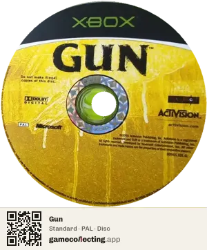 Gun Xbox, PAL disc