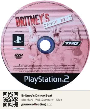 Britney's Dance Beat PlayStation 2, PAL disc