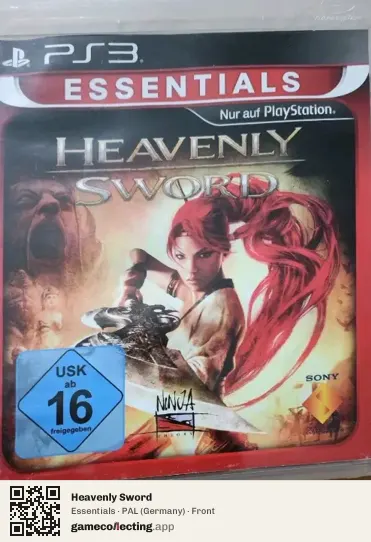 Heavenly Sword PlayStation 3, Germany box front