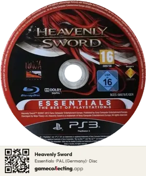 Heavenly Sword PlayStation 3, PAL disc