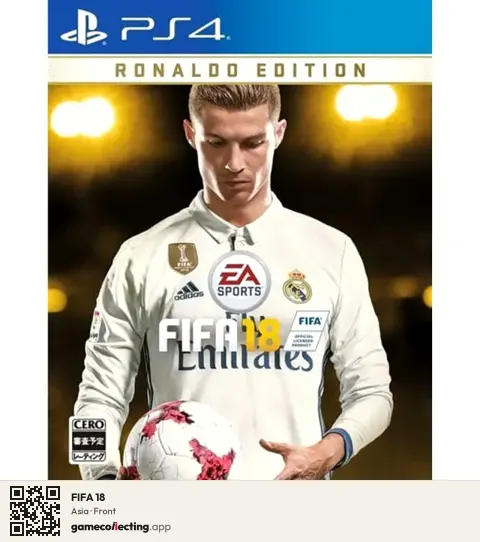 FIFA 18 PlayStation 4, Asia box front
