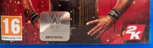 WWE 2K18, the PEGI square on its front