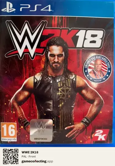 WWE 2K18 PlayStation 4, PAL box front