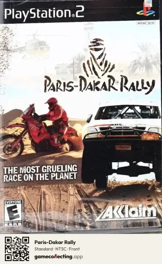 Paris-Dakar Rally PlayStation 2, NTSC box front