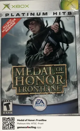 Medal of Honor: Frontline Xbox, NTSC box front