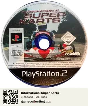 International Super Karts PlayStation 2, PAL disc