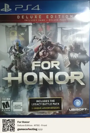 For Honor PlayStation 4, NTSC box front