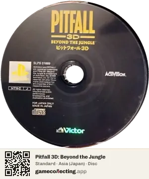 Pitfall 3D: Beyond the Jungle PlayStation, Asia disc