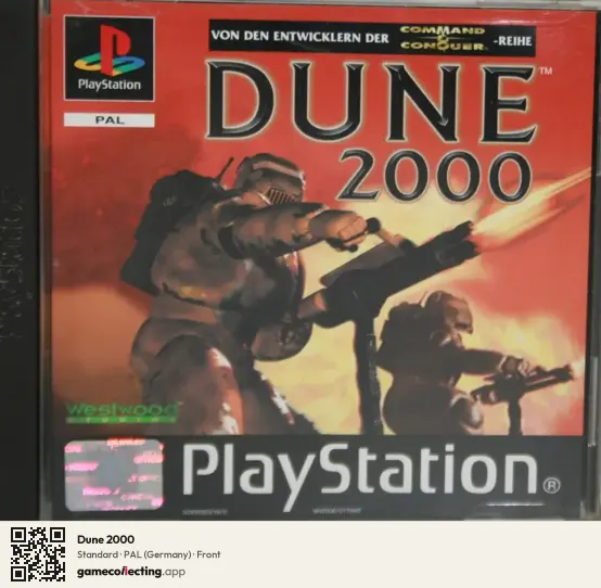 Dune 2000 PlayStation, Germany box front