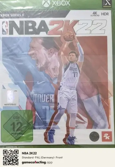 NBA 2K22 Xbox Series X, Germany box front