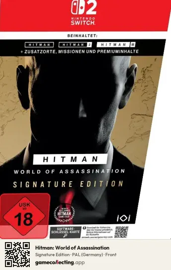 Hitman: World of Assassination Nintendo Switch 2, Germany box front