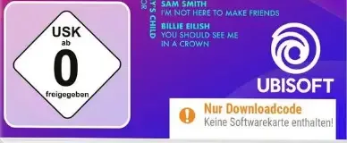 Just Dance 2024 Edition, the USK square on its front
