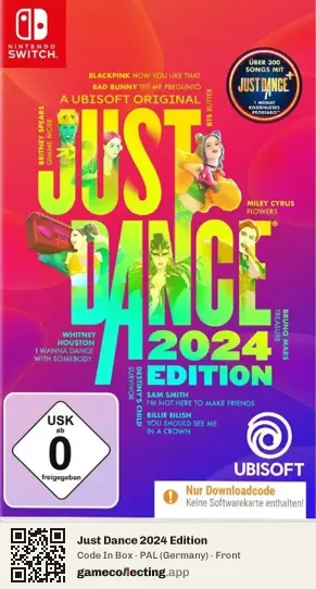 Just Dance 2024 Edition Nintendo Switch, Germany box front