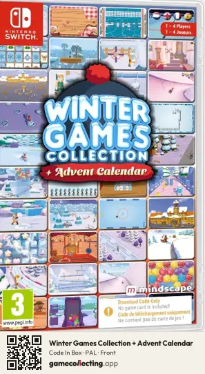Winter Games Collection + Advent Calendar Nintendo Switch, PAL box front