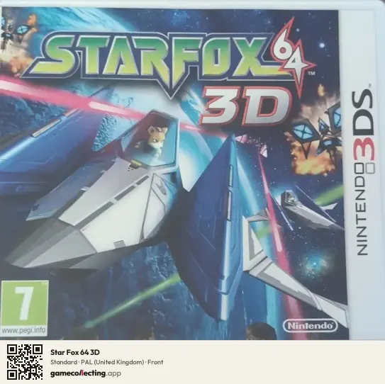 Star Fox 64 3D Nintendo 3DS, United Kingdom box front