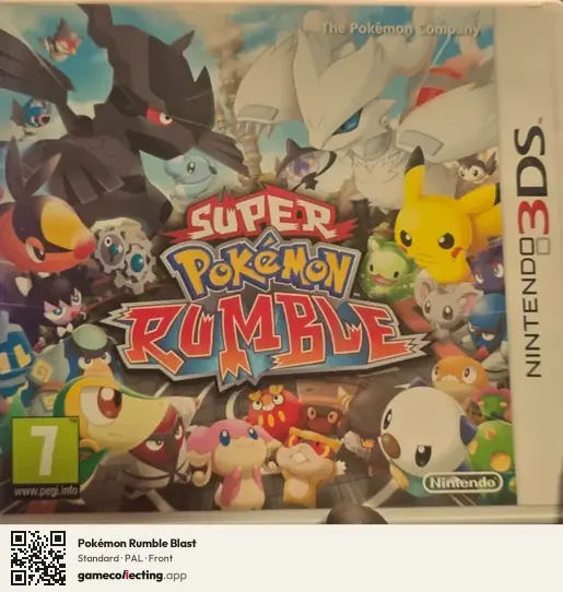 Pokémon Rumble Blast Nintendo 3DS, PAL box front