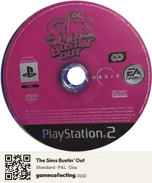 The Sims Bustin' Out PlayStation 2, PAL disc