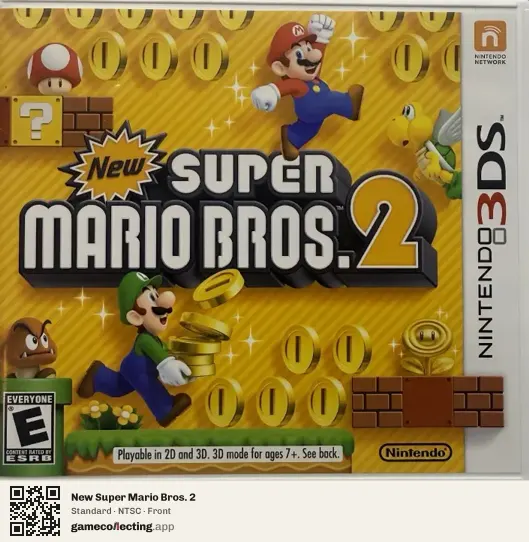 New Super Mario Bros. 2 Nintendo 3DS, NTSC box front