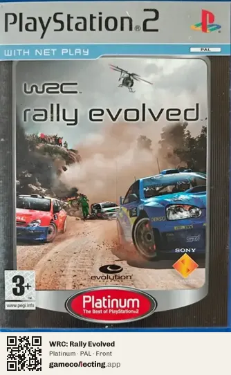 WRC: Rally Evolved PlayStation 2, PAL box front