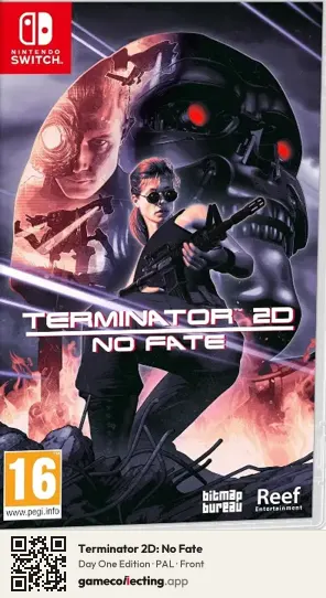 Terminator 2D: No Fate Nintendo Switch, PAL box front