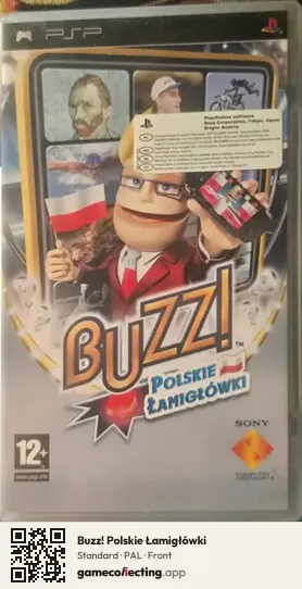Buzz! Polskie Łamigłówki PlayStation Portable, PAL box front