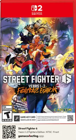 Street Fighter 6 Nintendo Switch 2, NTSC box front