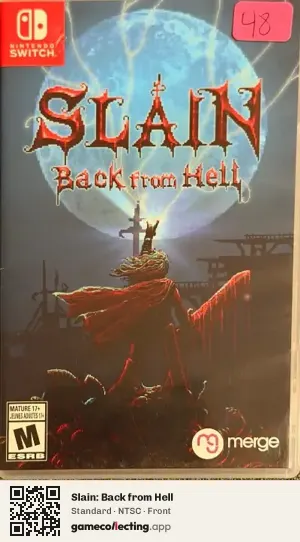 Slain: Back from Hell Nintendo Switch, NTSC box front