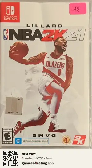 NBA 2K21 Nintendo Switch, NTSC box front