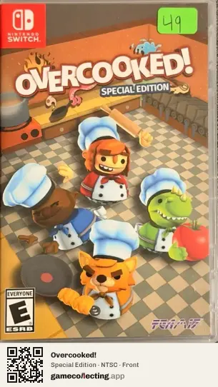 Overcooked! Nintendo Switch, NTSC box front