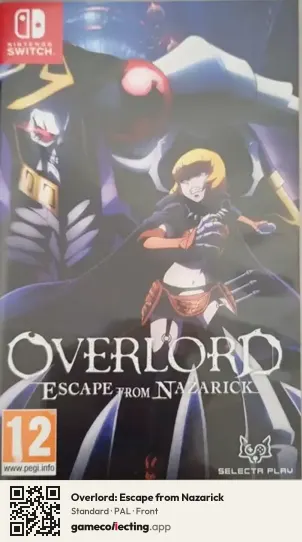 Overlord: Escape from Nazarick Nintendo Switch, PAL box front