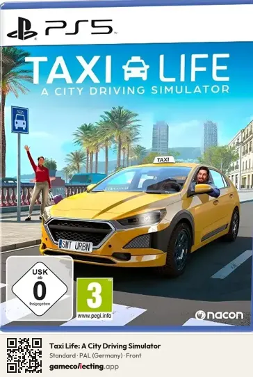 Taxi Life: A City Driving Simulator PlayStation 5, Germany box front