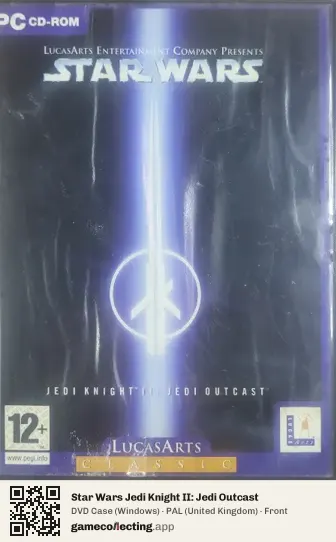 Star Wars Jedi Knight II: Jedi Outcast Computer, United Kingdom box front