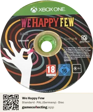 We Happy Few Xbox One, PAL disc
