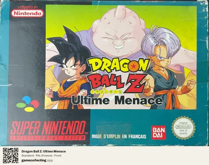 Dragon Ball Z: Ultime Menace Super Nintendo Entertainment System, France box front
